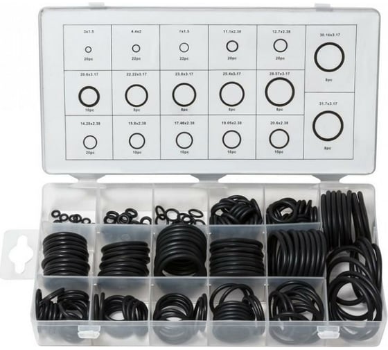 Кольца уплотнительные резиновые маслобензостойкие 222 шт Forsage 12656 F-779 1