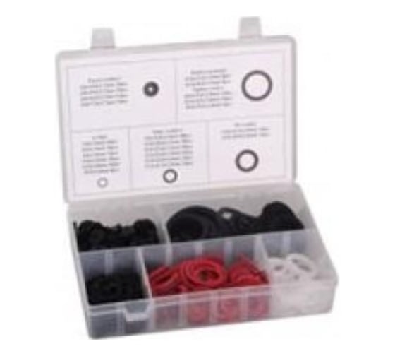 Кольца, шайбы уплотнительные резиновые асбестовые и пластиковые 383 шт Forsage 12650 F-773 1