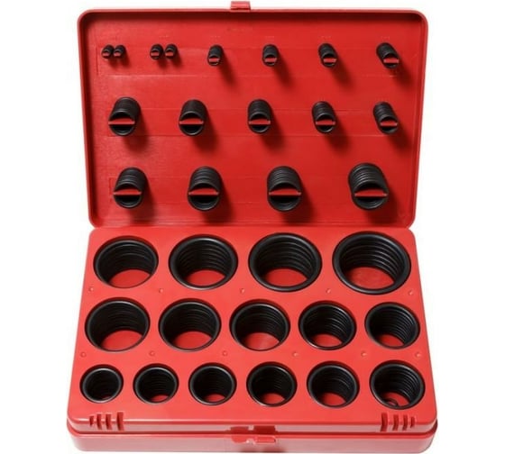 Кольца уплотнительные резиновые маслобензостойкие (382 шт; метрические) Forsage 12616 F-724 1