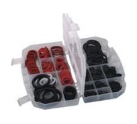 Кольца, шайбы уплотнительные резиновые асбестовые и пластиковые 383 шт Forsage 12648 F-771 1