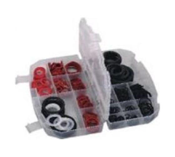 Кольца, шайбы уплотнительные резиновые асбестовые и пластиковые 383 шт Forsage 12649 F-772 1