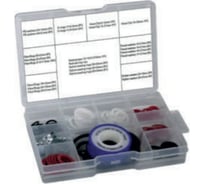 Кольца, шайбы уплотнительные резиновые асбестовые и пластиковые 96 шт Forsage 12664 F-869