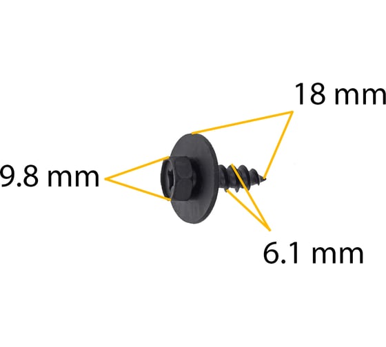 Автокрепеж для Toyota/Lexus 10 шт 9015960525 КрепАвто M2130