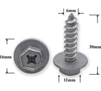 Автокрепеж для Toyota/Lexus 10 шт 9015960488 КрепАвто M2131