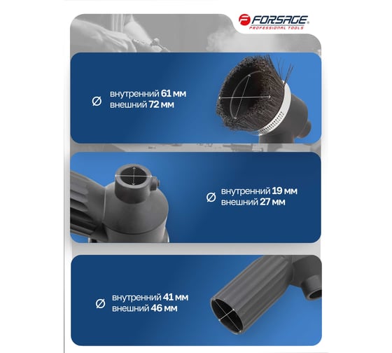Щетка для пескоструйного пистолета Forsage 4297 F-SB28G-B F-SB28G-B(4297)