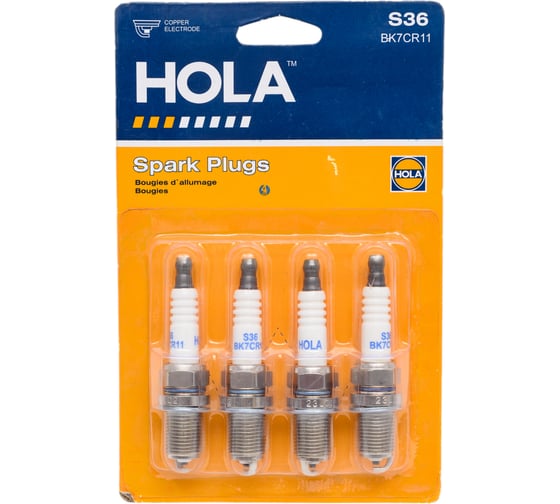 Свеча 4 шт для ВАЗ 2110-12/2170/1118 инжектор 16 кл. 1.1 HOLA S36 1