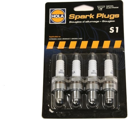 Свеча 4 шт для ГАЗ 3302/3110 дв.402 / УАЗ дв.417-421 карбюратор 0.7 HOLA S1