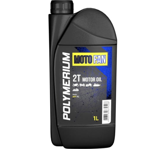 Моторное масло для мототехники MOTO-FAN 2T 1 л POLYMERIUM plmmf21