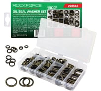 Шайбы резино-металлические Rockforce набор 150 предметов RF-068582(62206)