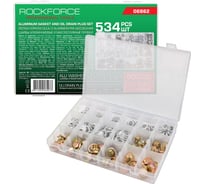 Шайбы алюминиевые и пробки маслосливные Rockforce набор 534 предметов RF-06862(62179)