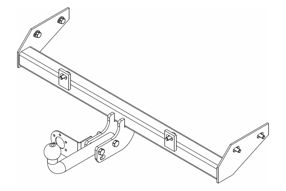 Фаркоп ТСУ ВАЗ 2118/2190 до 2012 г AvtoS VAZ-39 - выгодная цена, отзывы ...