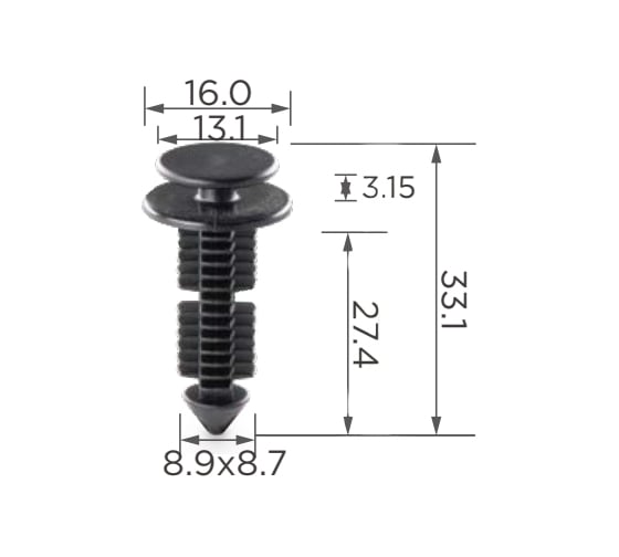 Автокрепеж для Ford 10 шт 387182S КрепАвто 0221