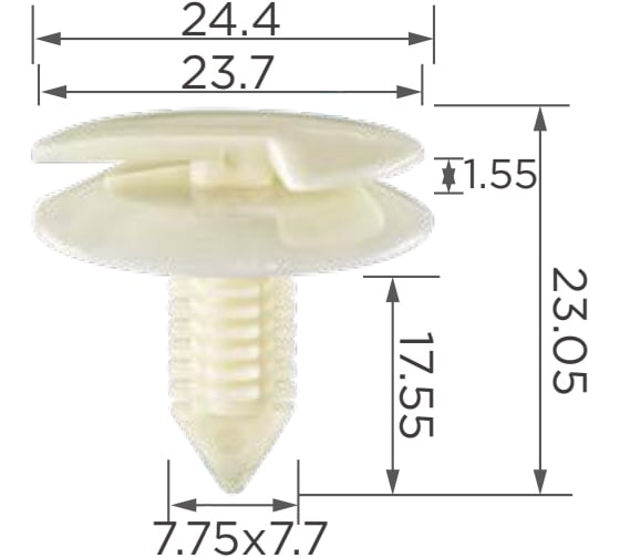 Крепеж Chevrolet/Chrysler/Daewoo/Ford/GM/Opel 10 шт 6003349, 9685057, 4005470, N98905101 КрепАвто 0131