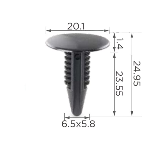 Автокрепеж для Chevrolet/Chrysler/Daewoo/Ford/GM/Opel 10 шт 20319841 КрепАвто 0114