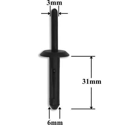 Автокрепеж для Chrysler/Ford 10 шт 4370138, 6503860, N804675S КрепАвто 0102