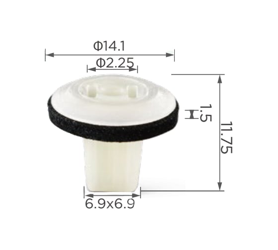Крепеж Acura/Honda/Lexus/Toyota 10 шт 906626930030, 90662693003, 90665SM4000, 9018904066 КрепАвто 0229