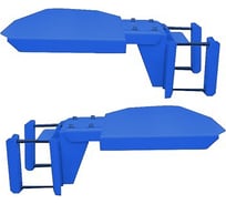 Кронштейн RAL 5005 левый для стенда C803 NORDBERG 150 10 000-01 ЦБ-00017032