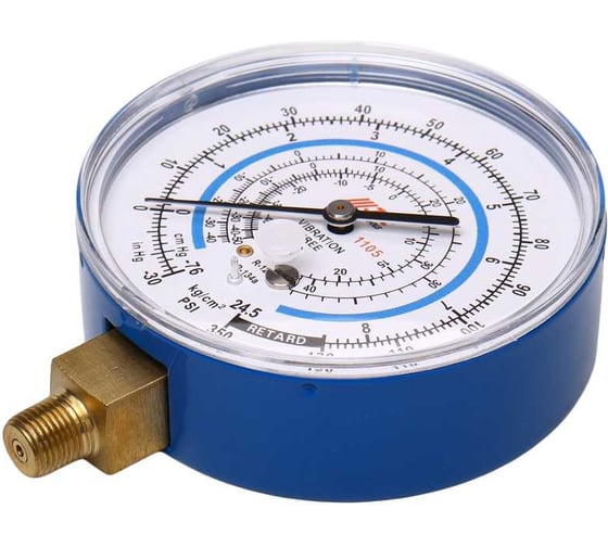 Манометр JTC синий, для коллектора -1105 JTC-1105-L 1