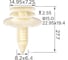Автокрепеж для Chevrolet/Chrysler/Daewoo/Ford/GM/Opel 10 шт 10073833, 15600382 КрепАвто 0190 2