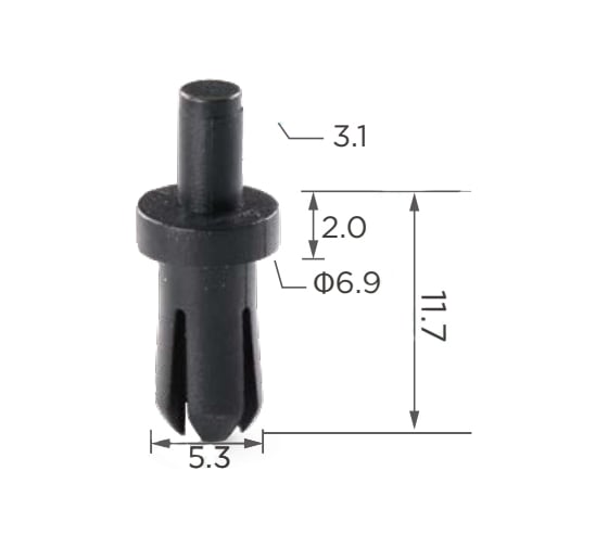 Автокрепеж для Chevrolet/Chrysler/Daewoo/Ford/GM/Opel 10 шт 21017405, 21077405 КрепАвто 0185