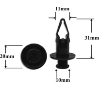 Автокрепеж для Acura/Honda/Hyundai 10 шт 91502SN4000, 91502SM4000 КрепАвто 0166