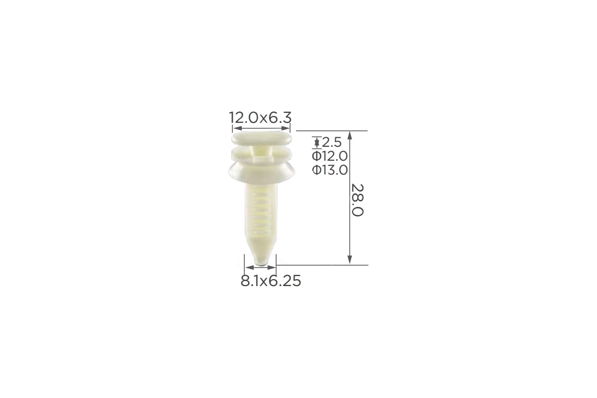 Автокрепеж для Chevrolet/Chrysler/Daewoo/Ford/GM/Opel 10 шт 15545202 ...