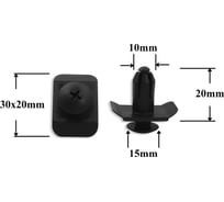 Крепеж Hyundai/Infiniti/Kia/Mazda/Nissan 10 шт 8665127000, 0155301393, MBF8250233 КрепАвто 0172