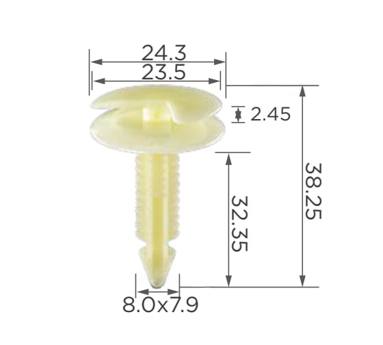 Автокрепеж для Chevrolet/Chrysler/Daewoo/Ford/GM/Opel 10 шт 10126901 КрепАвто 0136