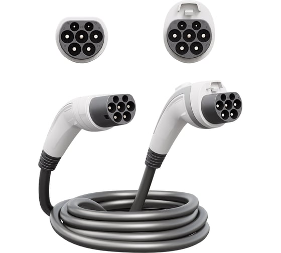 Кабель DKC Type2 GB/T для подключения к зарядной станции EOS Charge, однофазный, 5 м 1 ШТ ECAC1P5MT2GBT