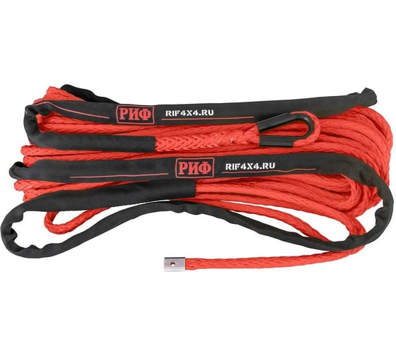 Трос для лебёдки синтетический РИФ 10 мм/26 м, красный SR10RD