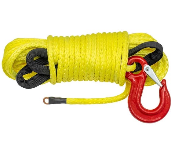 Трос для лебёдки синтетический РИФ 6 мм/15 м (готовый) Rope6mm15m