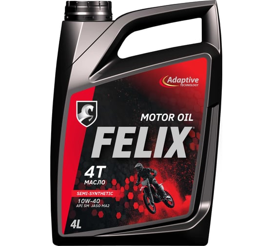 Масло FELIX 4T 10W40 SM JASO MA2 4л 410000279
