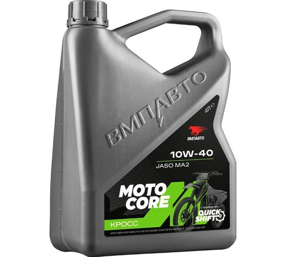 Моторное масло для мото ВМПАВТО MOTO CORE КРОСС 4Т 10w-50 SL МА2, канистра 4л 9346