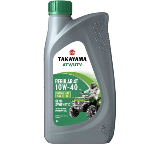 Масло TAKAYAMA ATV/UTV Regular 4T 10W-40 SL MA2 1л 6056115
