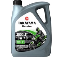 Масло TAKAYAMA Mototec 3000 4T 10W-40 SL MA2 4л 6056121