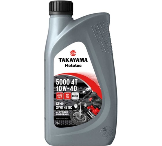 Масло TAKAYAMA Mototec 5000 4T 10W-40 SM MA2 1л 6056099