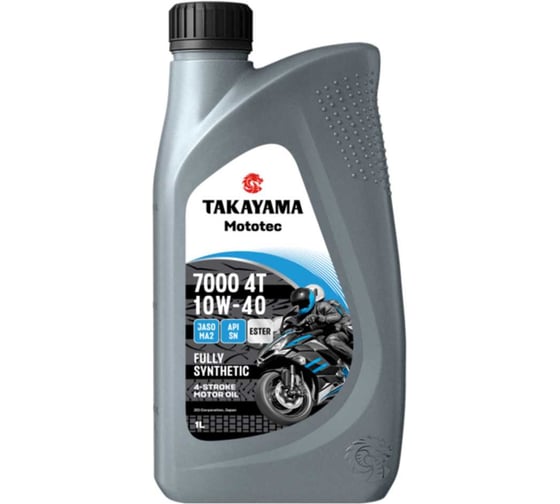 Масло TAKAYAMA Mototec 7000 4T 10W-40 SN MA2 1л 6056111