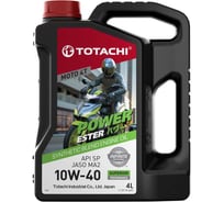 Моторное масло Totachi Moto 4T Power Ester Synthetic Blend 10W-40 API SP, JASO MA2 4л E8204