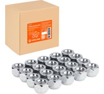 Гайка колесная AIRLINE M12x1.5x16, конус, ключ 21, открытая, хром для а/м Mitsubishi/Hyundai (20 шт) ASCR104