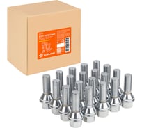 Болт колесный AIRLINE M14x1.5x30x61, конус подвижный, ключ 19, хром для а/м Volvo (20 шт) ABLT122