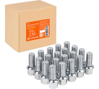 Болт колесный AIRLINE M14x1.5x27x48,5, сфера R14, ключ 17, хром для а/м Mercedes/Infiniti (20 шт) ABLT110