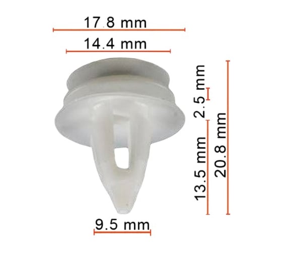 Клипса AVERS для BMW 51437001491 10 шт 51437001491-10