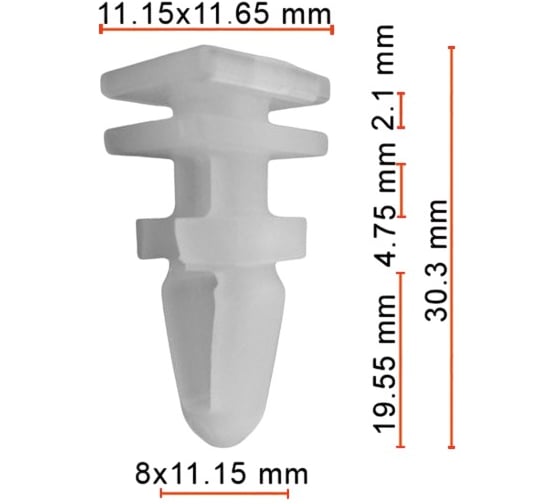 Клипса AVERS для BMW 51478234047 10 шт 51478234047-10