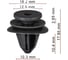 Клипса AVERS для BMW 07147460560 10 шт 07147460560-10 1