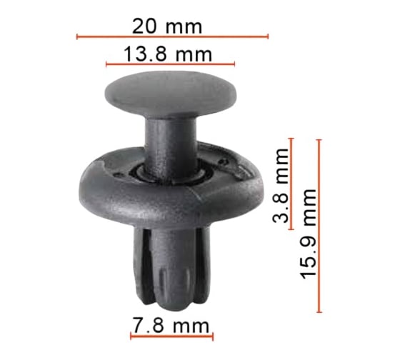 Фиксатор AVERS для BMW 07147401727 10 шт 07147401727-10