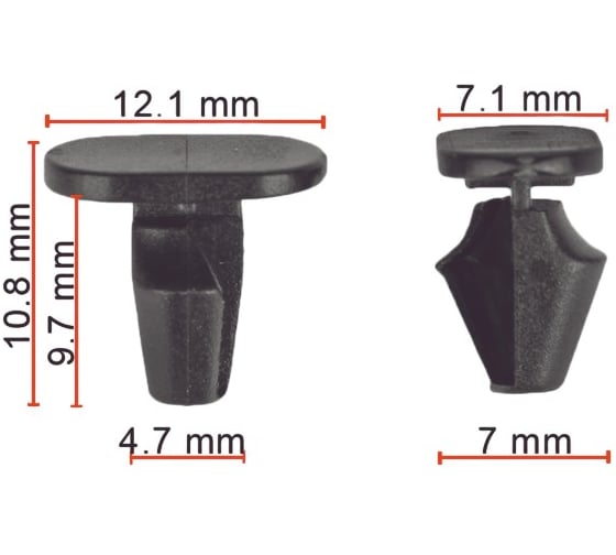 Клипса AVERS для BMW 51767412895 10 шт 51767412895-10
