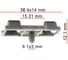 Клипса AVERS для BMW 51717006757 10 шт 51717006757-10 1