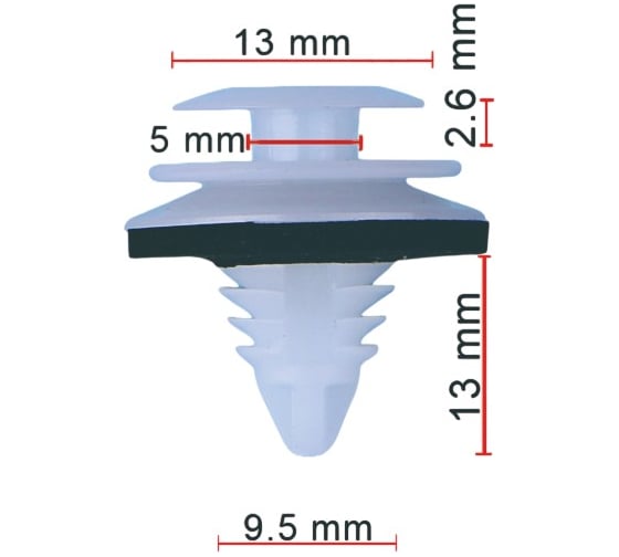 Клипса AVERS для Nissan 66916EG00A 10 шт 66916EG00A-10