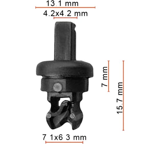 Клипса AVERS для Nissan 79916JD00A 10 шт 79916JD00A-10
