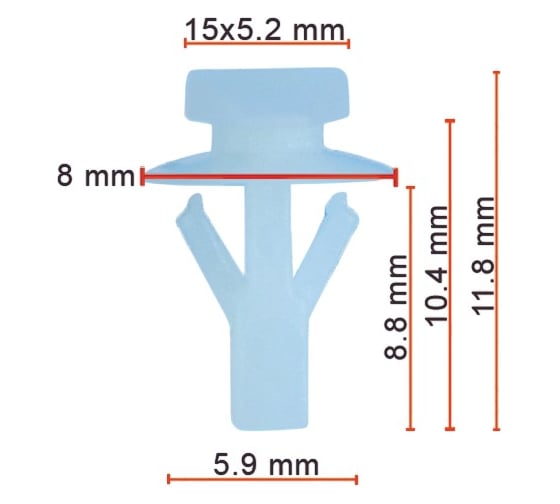 Клипса AVERS для Nissan 8085089961 10 шт 8085089961-10